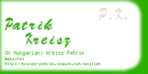 patrik kreisz business card